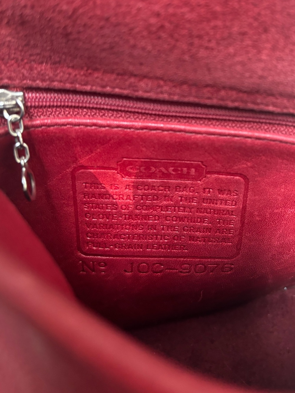 Coach vintage legacy red crossbody purse 9076 - Picture 9 of 10